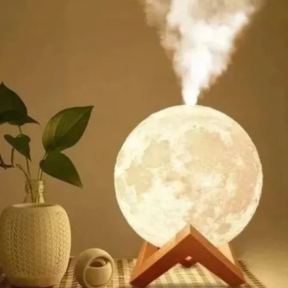Humidificador Y Lampara Lunar con Esencia