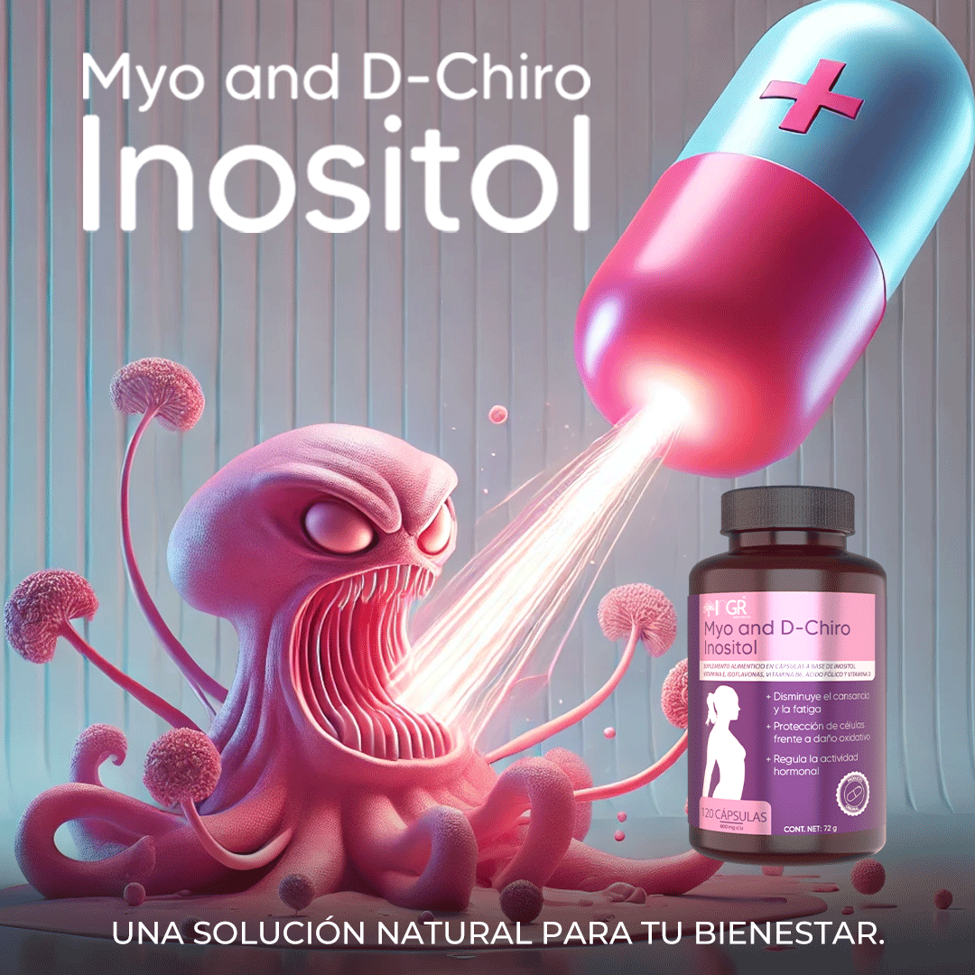 Myo-Inositol y D-Chiro Inositol™ con Vitamina D3  120 Capsulas (IMPORTADO)
