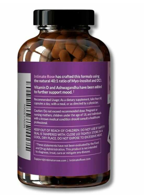 Myo-Inositol y D-Chiro Inositol™ con Vitamina D3  120 Capsulas (IMPORTADO)