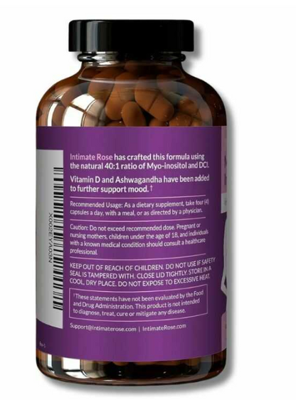 Myo-Inositol y D-Chiro Inositol™ con Vitamina D3  120 Capsulas (IMPORTADO)
