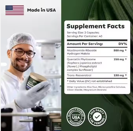 LIPOSOMAL NAD NICOTINAMIDE Y RESVERATROL