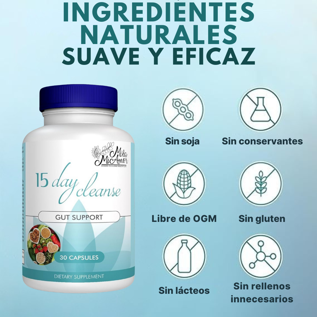DESINTOXICANTE INTESTINAL -15 DAYS  CLEANSE-